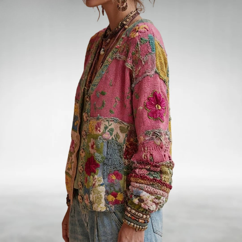 Nancy | Boho Stickad Kavaj