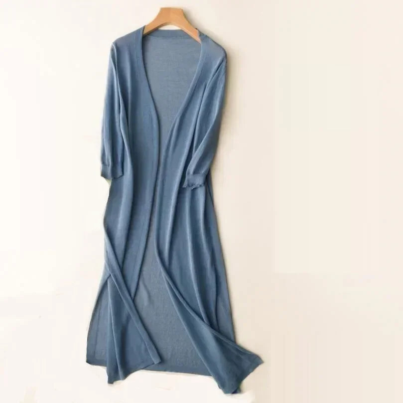 Savannah | Damens Lång Lätt Cardigan