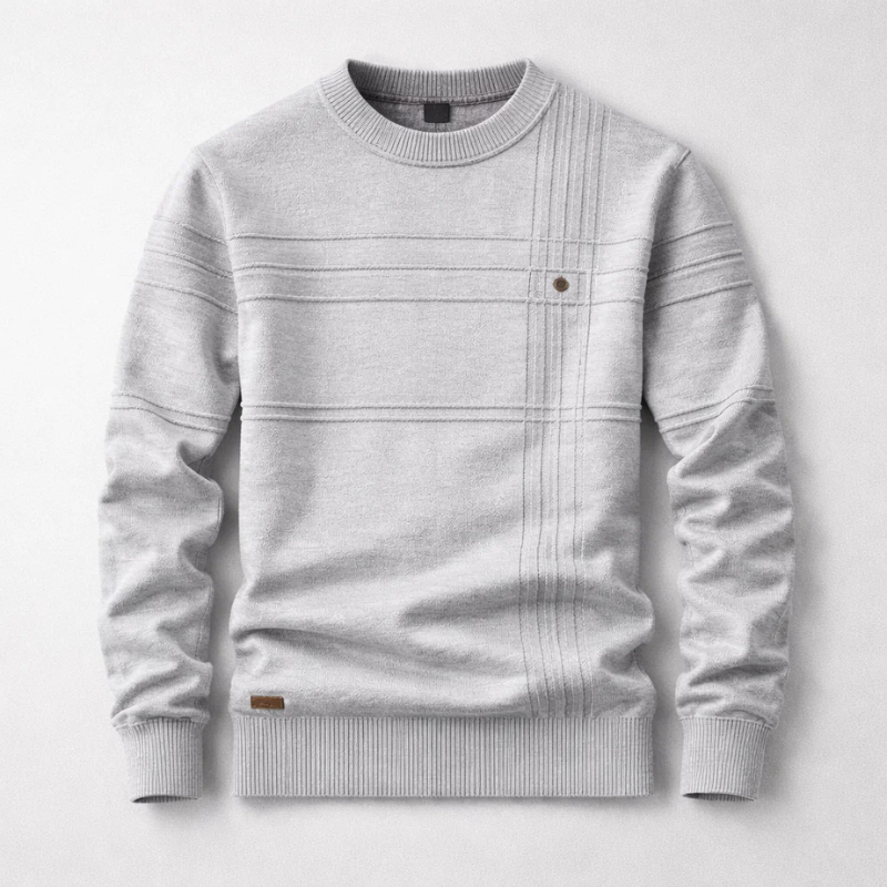 Hudson Grid-Knit Bomullströja