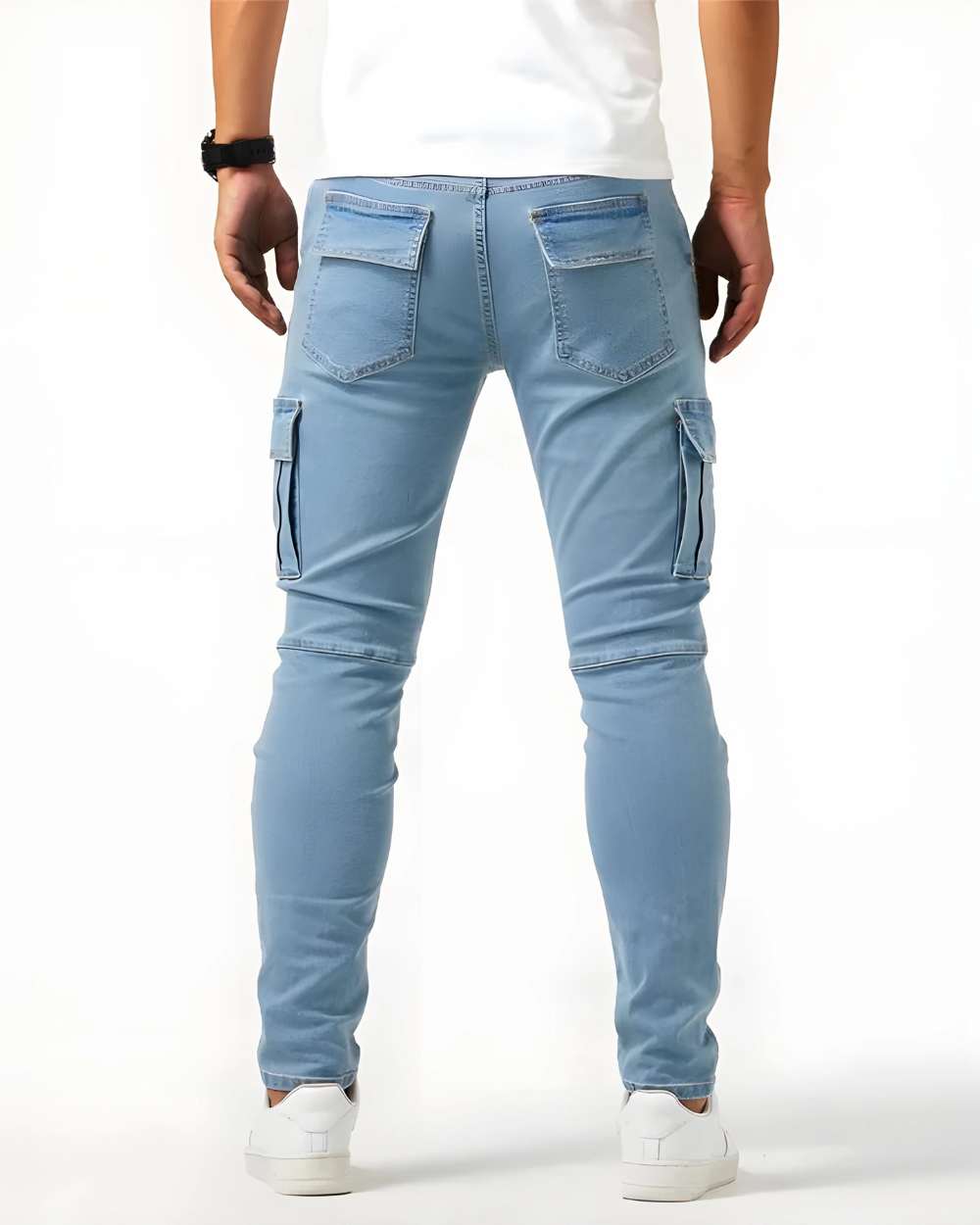 Zalecta™ Cargo Byxor för Män - Stretchiga Arbetsbyxor med Många Fickor