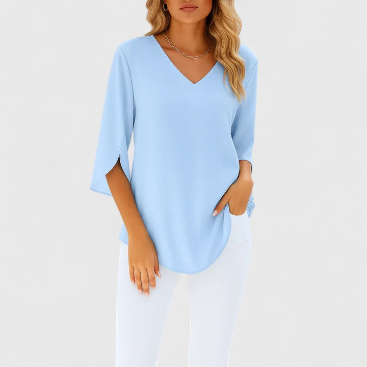 Violetta™ | Sofistikerad V-ringad Blus