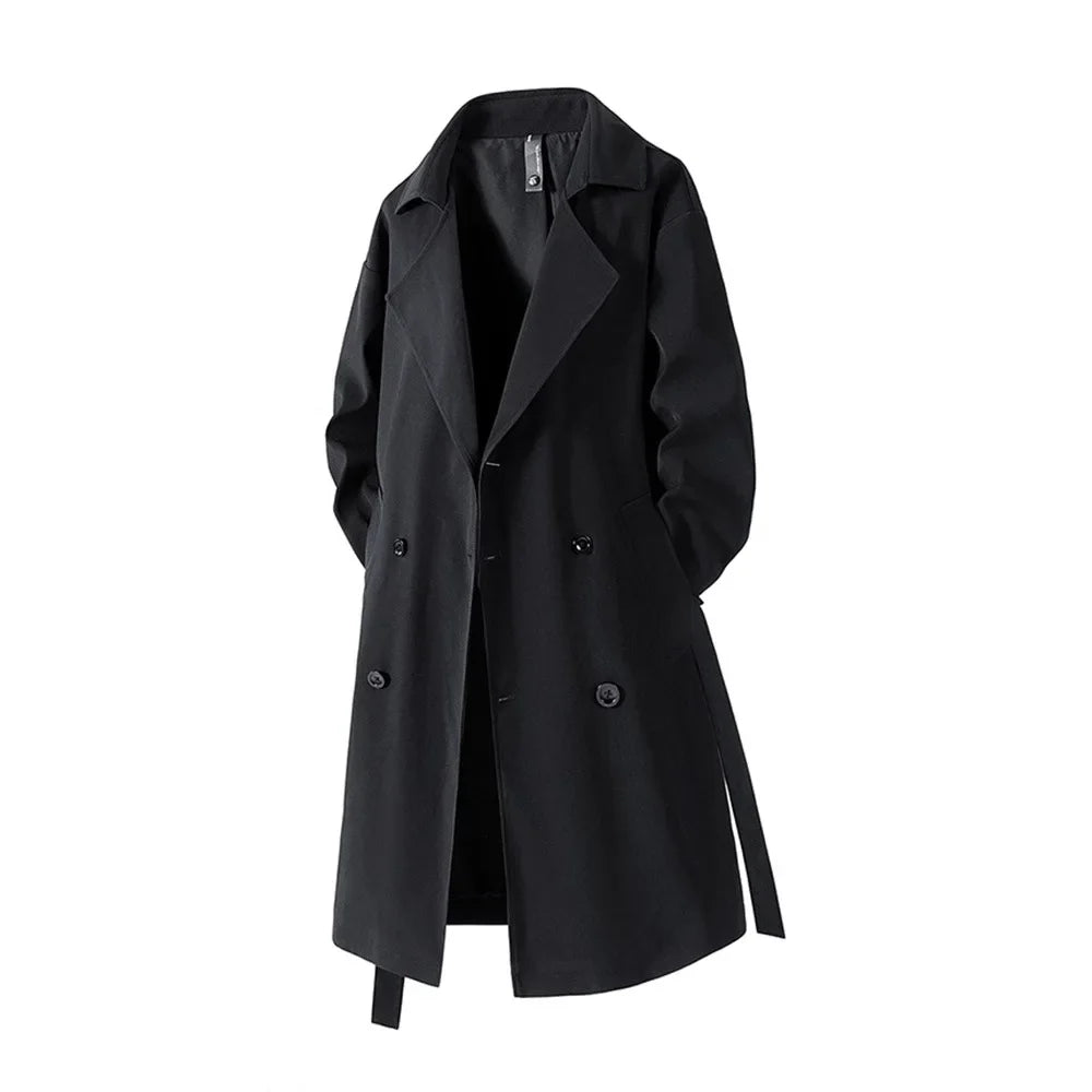 Herrars Vattentät Trench Coat | Vintage Höstmode Nödvändighet