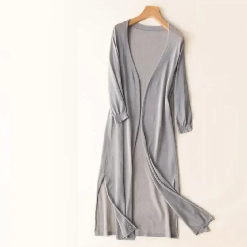 Savannah | Damens Lång Lätt Cardigan