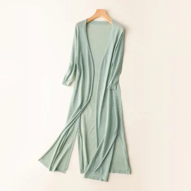 Savannah | Damens Lång Lätt Cardigan
