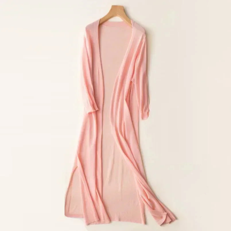 Savannah | Damens Lång Lätt Cardigan