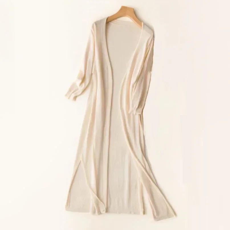 Savannah | Damens Lång Lätt Cardigan