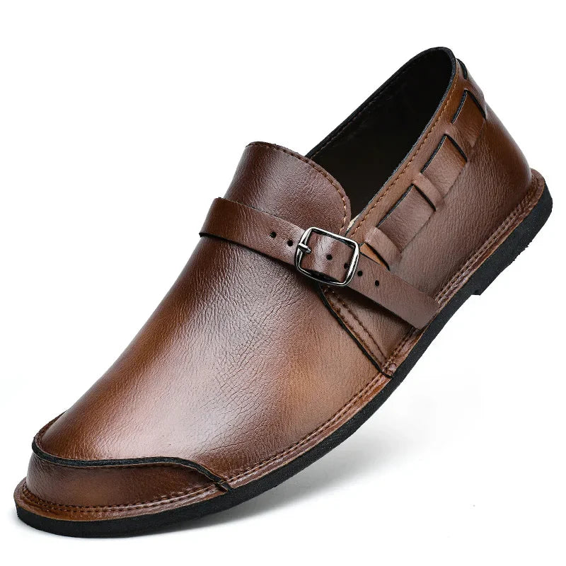 Lorenzo Vitale Spännbara Läder Loafers