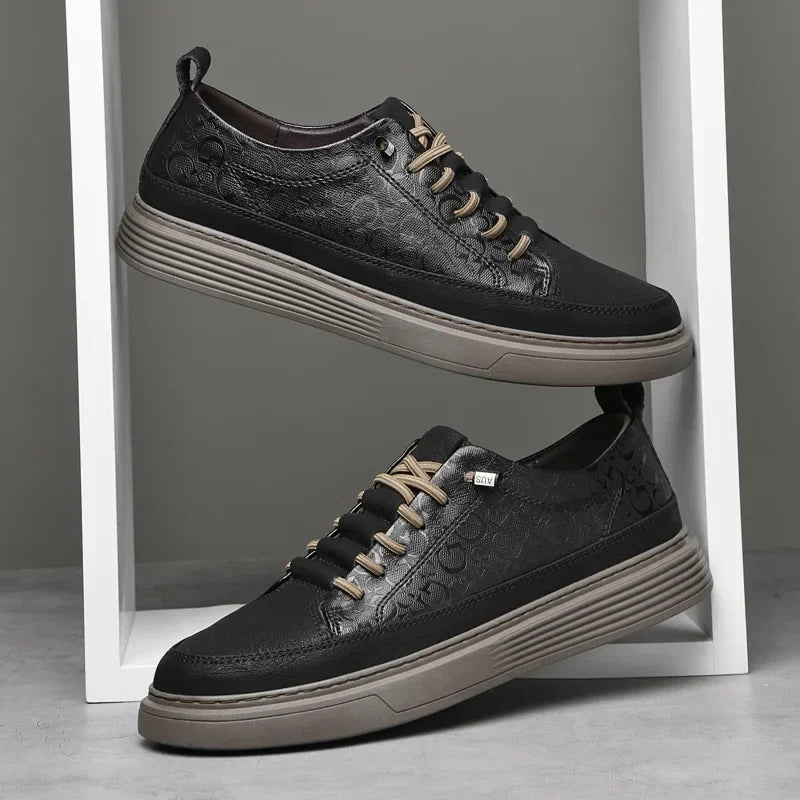 Giuliano Italienska Läder Sneakers