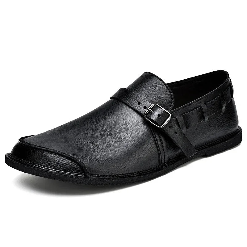 Lorenzo Vitale Spännbara Läder Loafers
