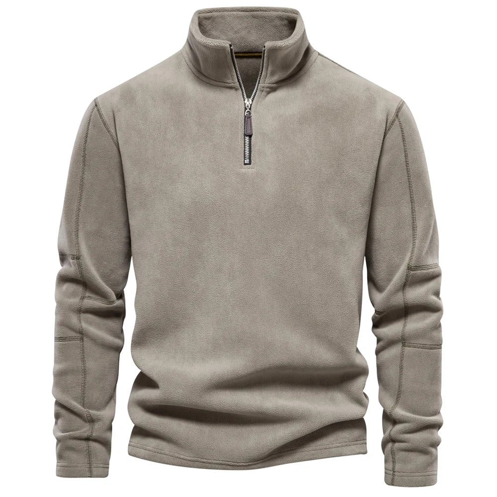 Emil | Varm Fleece Tröja med Dragkedja