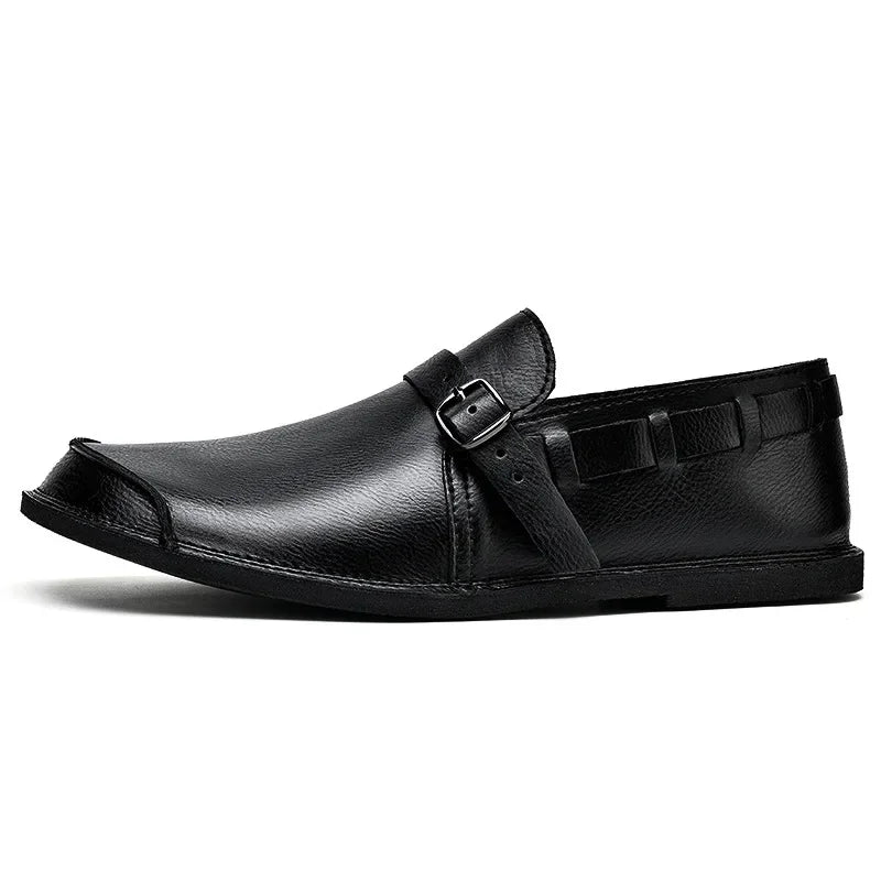 Lorenzo Vitale Spännbara Läder Loafers