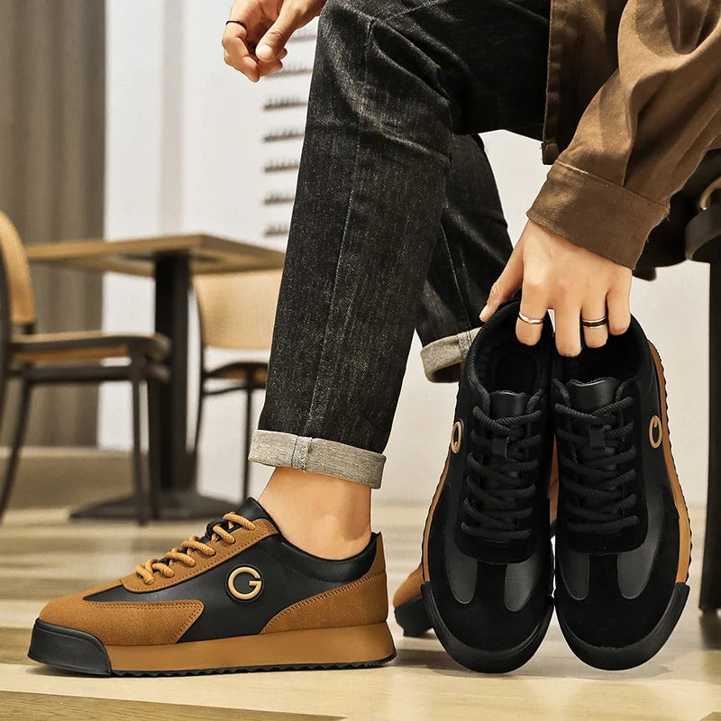 Goldmere Klassiska Läder Sneakers