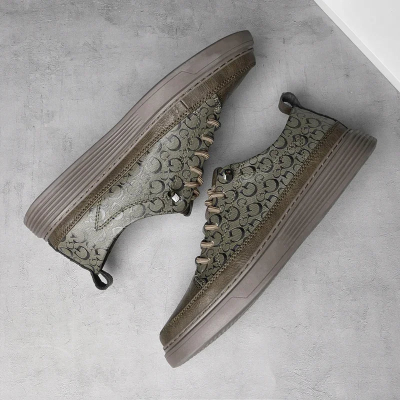 Giuliano Italienska Läder Sneakers