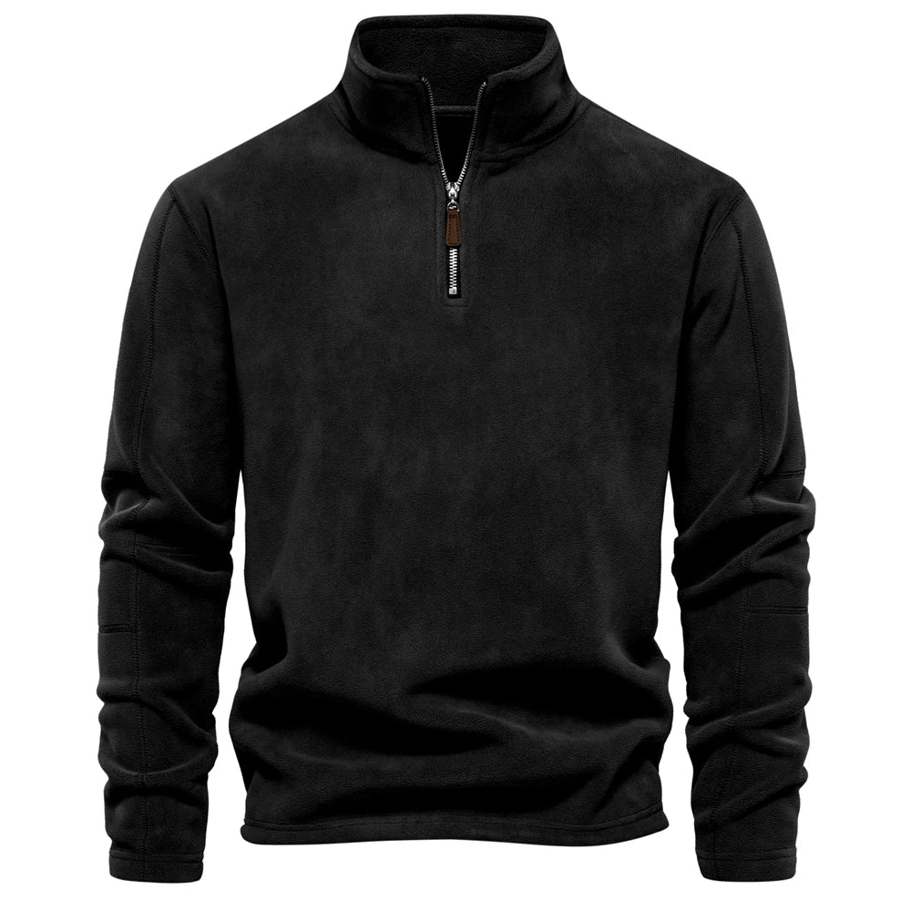 Emil | Varm Fleece Tröja med Dragkedja