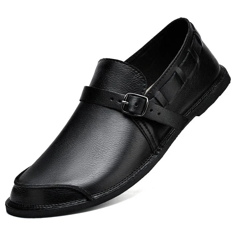 Lorenzo Vitale Spännbara Läder Loafers