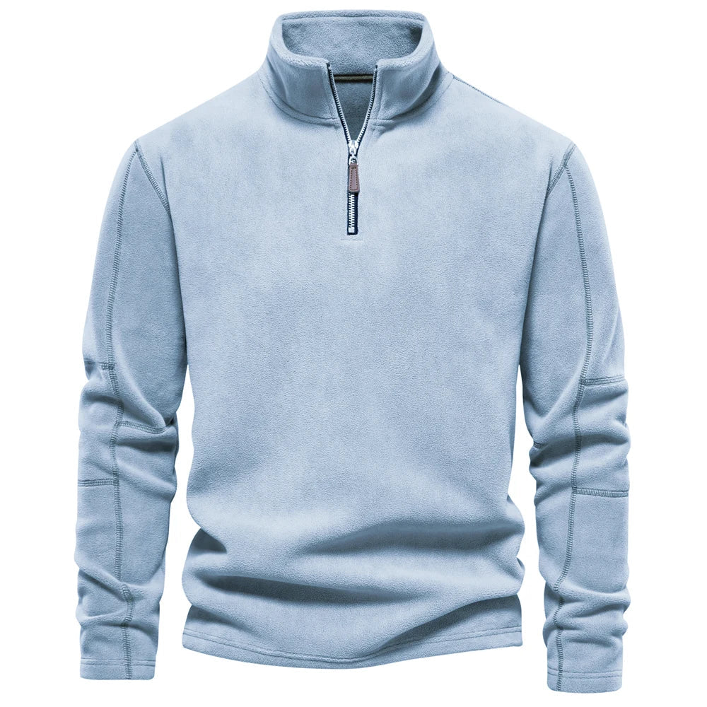 Emil | Varm Fleece Tröja med Dragkedja