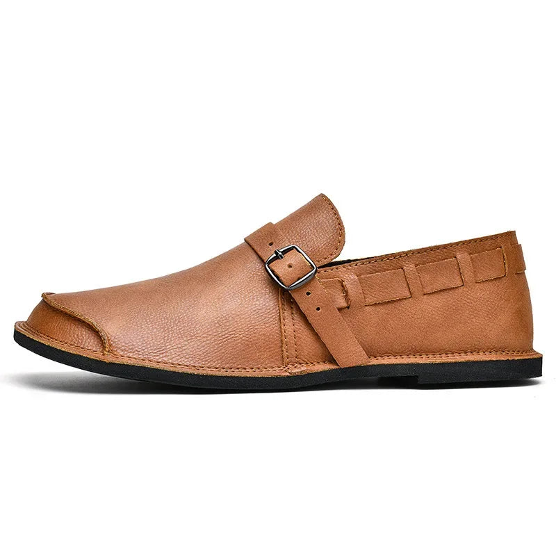 Lorenzo Vitale Spännbara Läder Loafers
