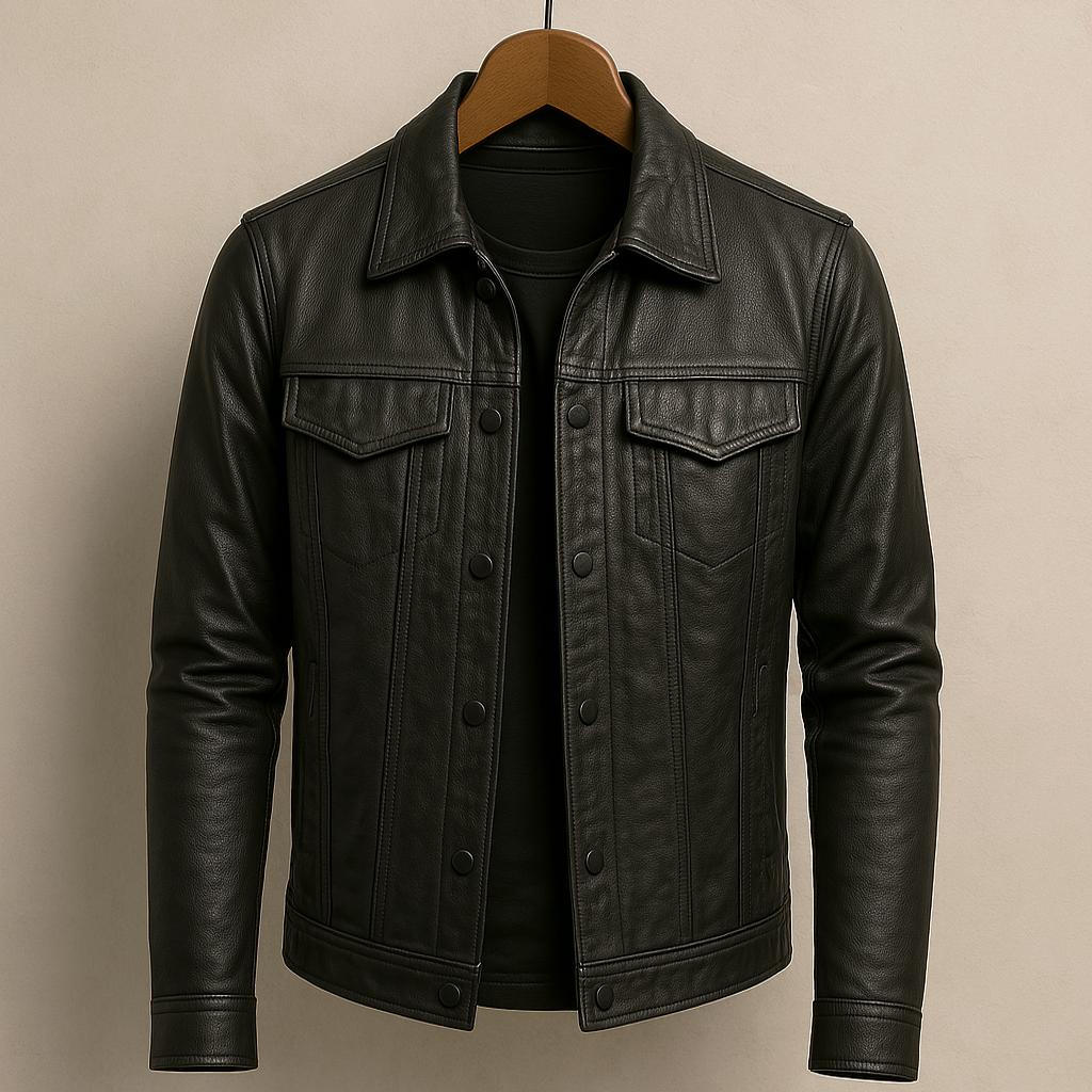 Darius | Premium Läder Motorcykelstil Jacka