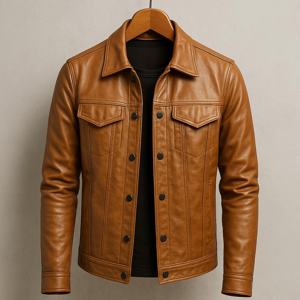 Darius | Premium Läder Motorcykelstil Jacka