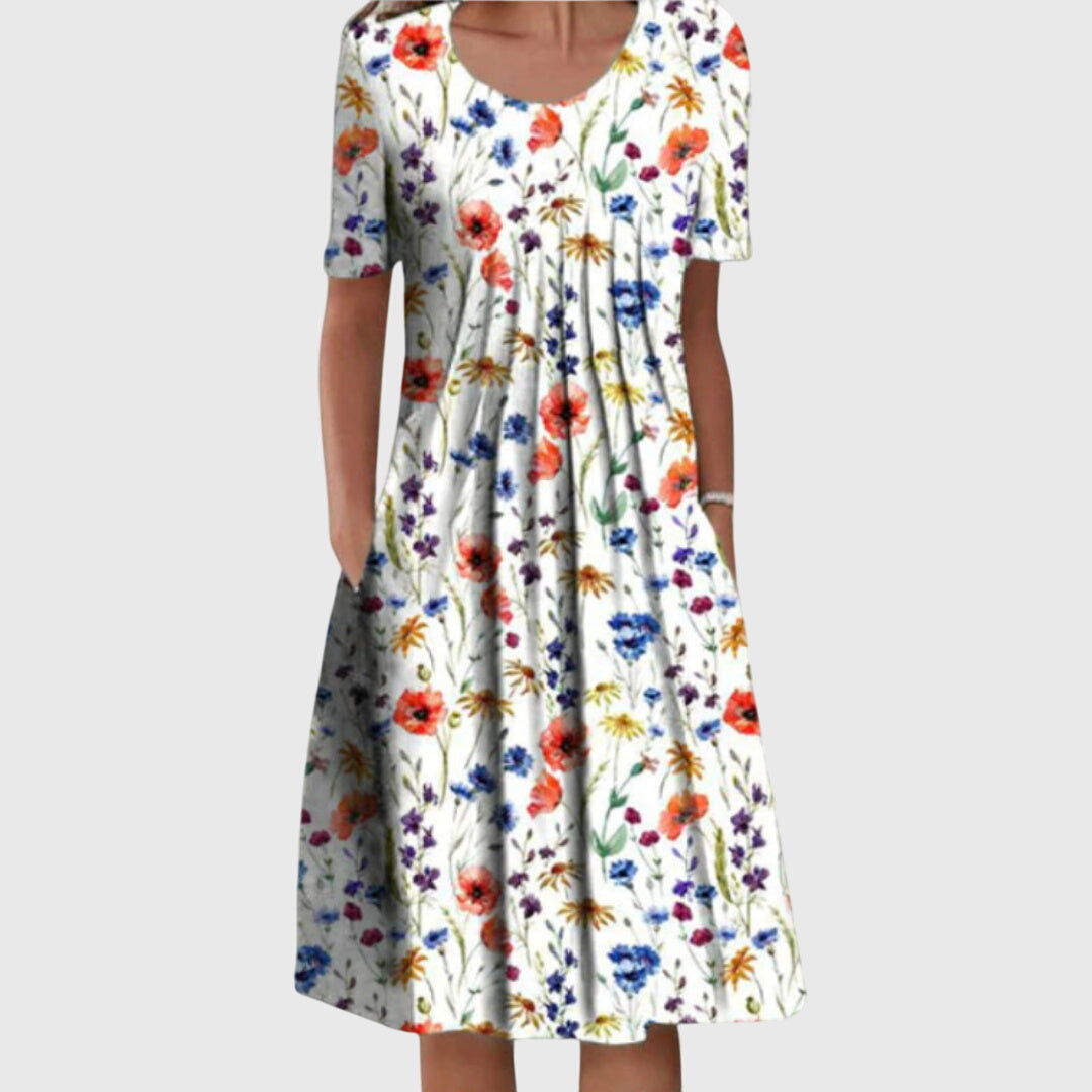 Mary™ | Midi Dress with Tummy Coverage