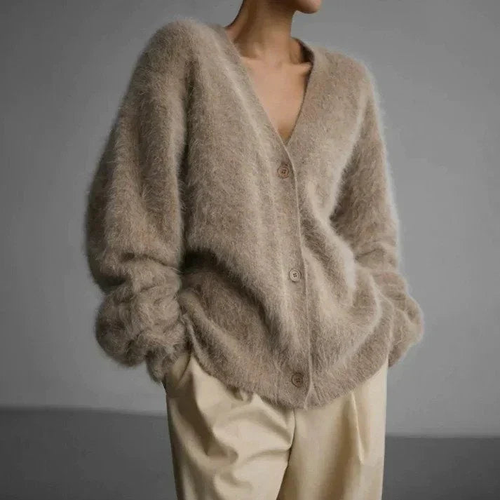 Scottie | Dam V-ringad avslappnad cardigan