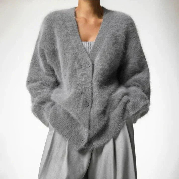 Scottie | Dam V-ringad avslappnad cardigan
