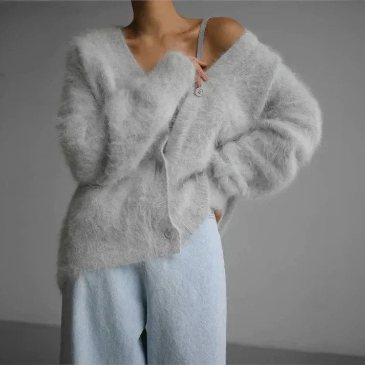 Scottie | Dam V-ringad avslappnad cardigan