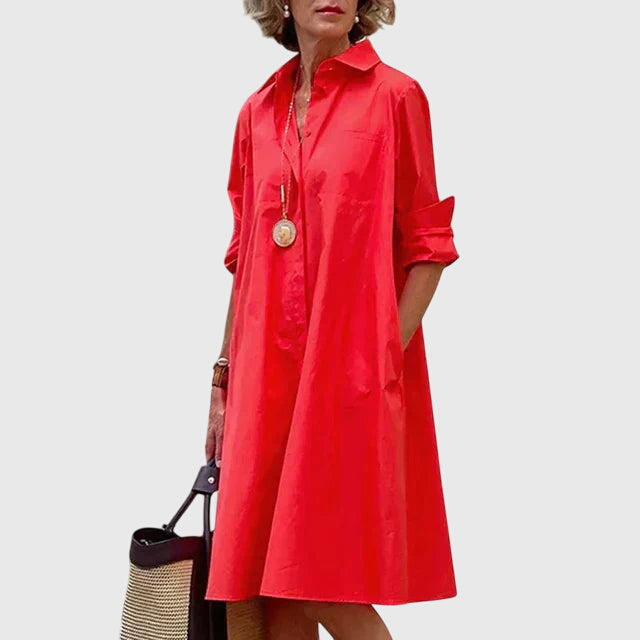 Paige™ - Elegant Klänning Med Fickor