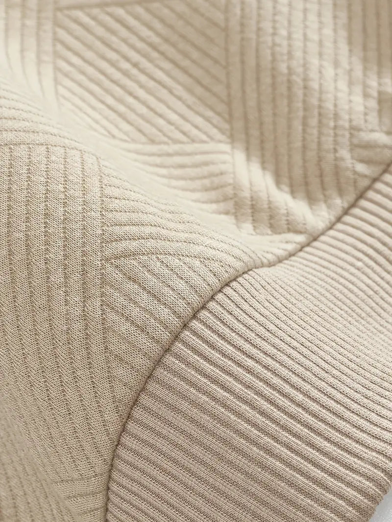 Didier – Vintage Zip Tröja med Geometrisk Design