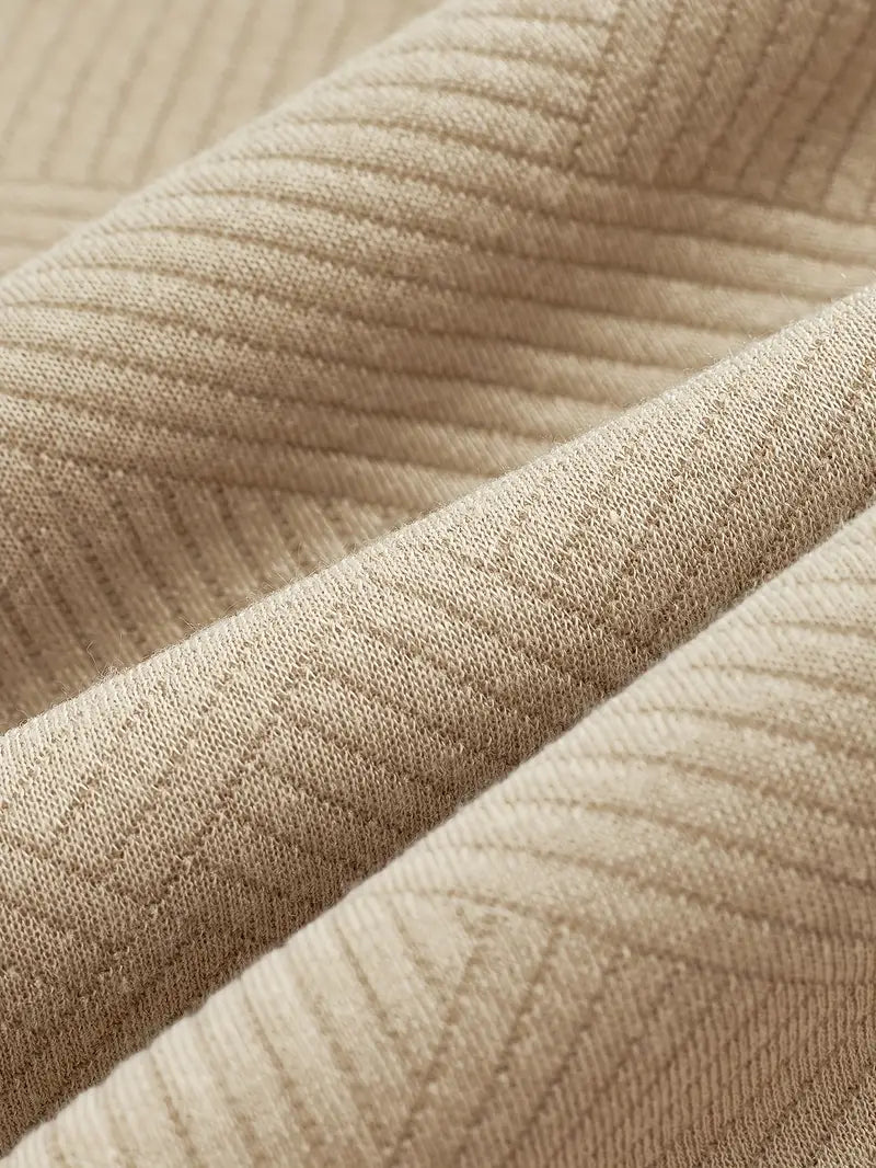 Didier – Vintage Zip Tröja med Geometrisk Design