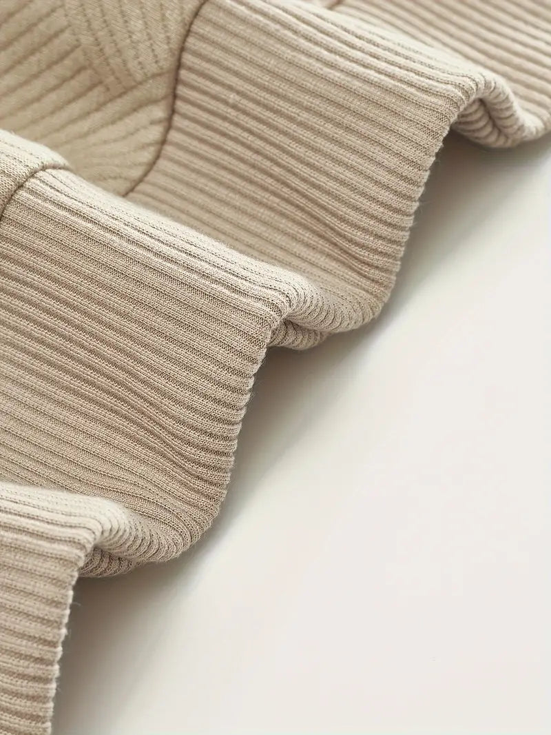 Didier – Vintage Zip Tröja med Geometrisk Design
